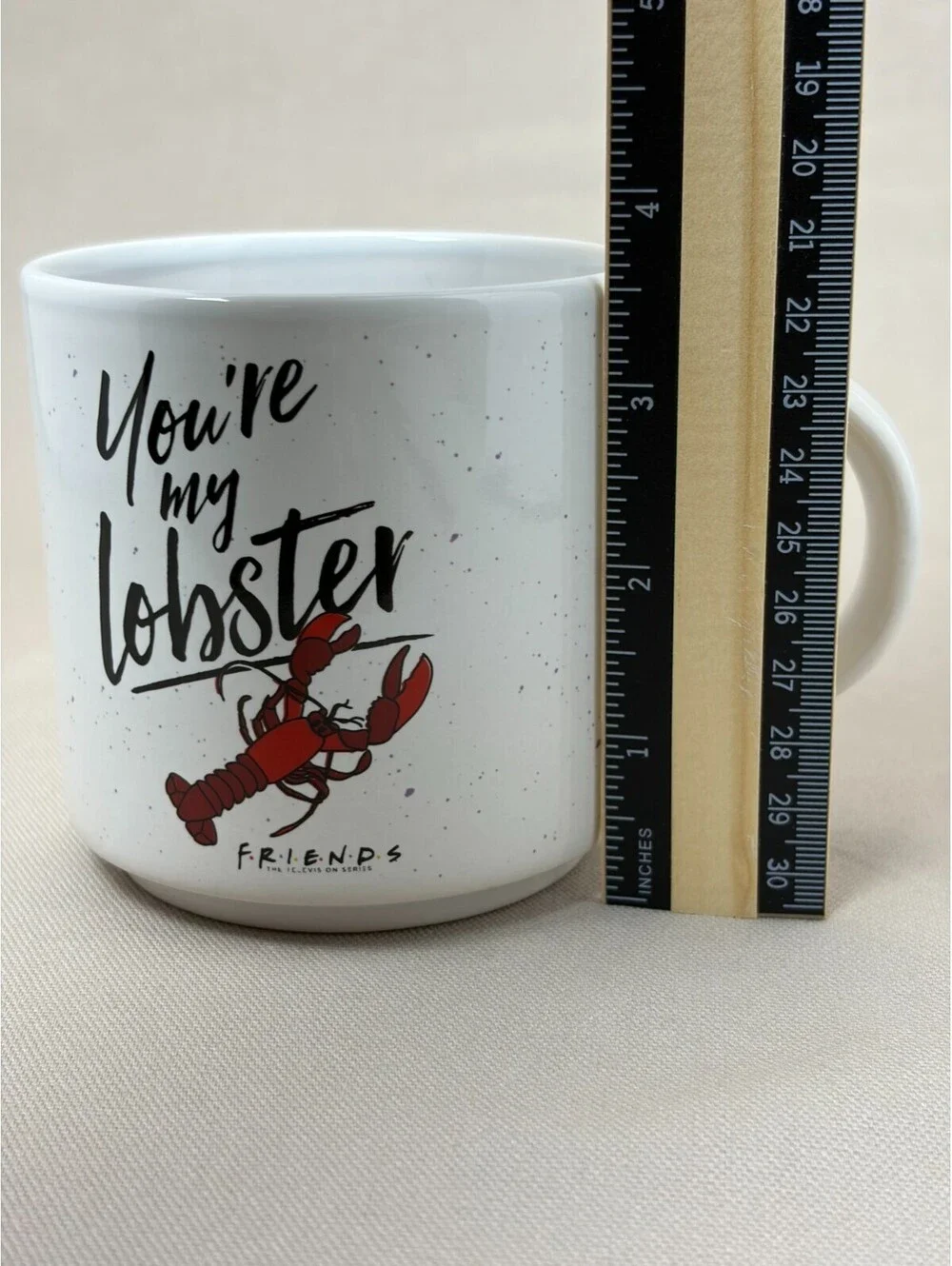Friends TV Show Youre My Lobster Coffee Mug Silver Buffalo Ceramic Cup 13 oz